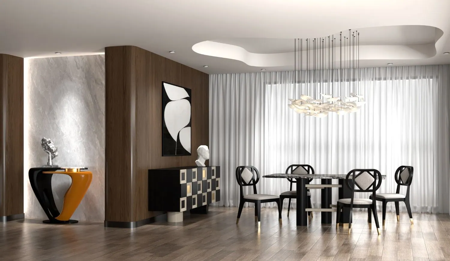 Marano-Furniture-VIENNA Collection - Dining Room Angle 2