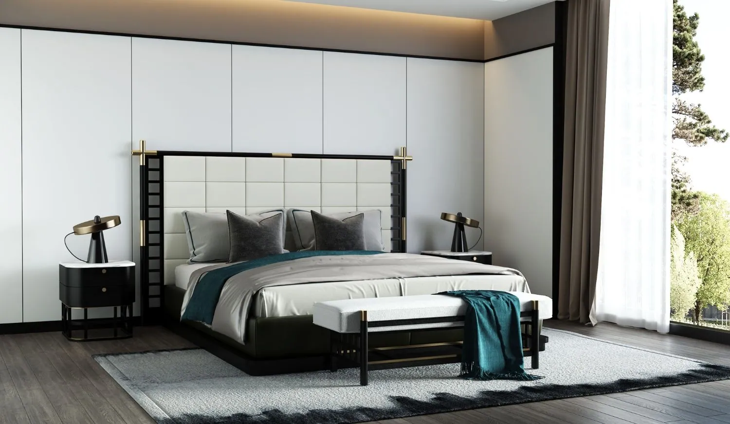 Marano-Furniture-VIENNA Collection - Bedroom Angle 1
