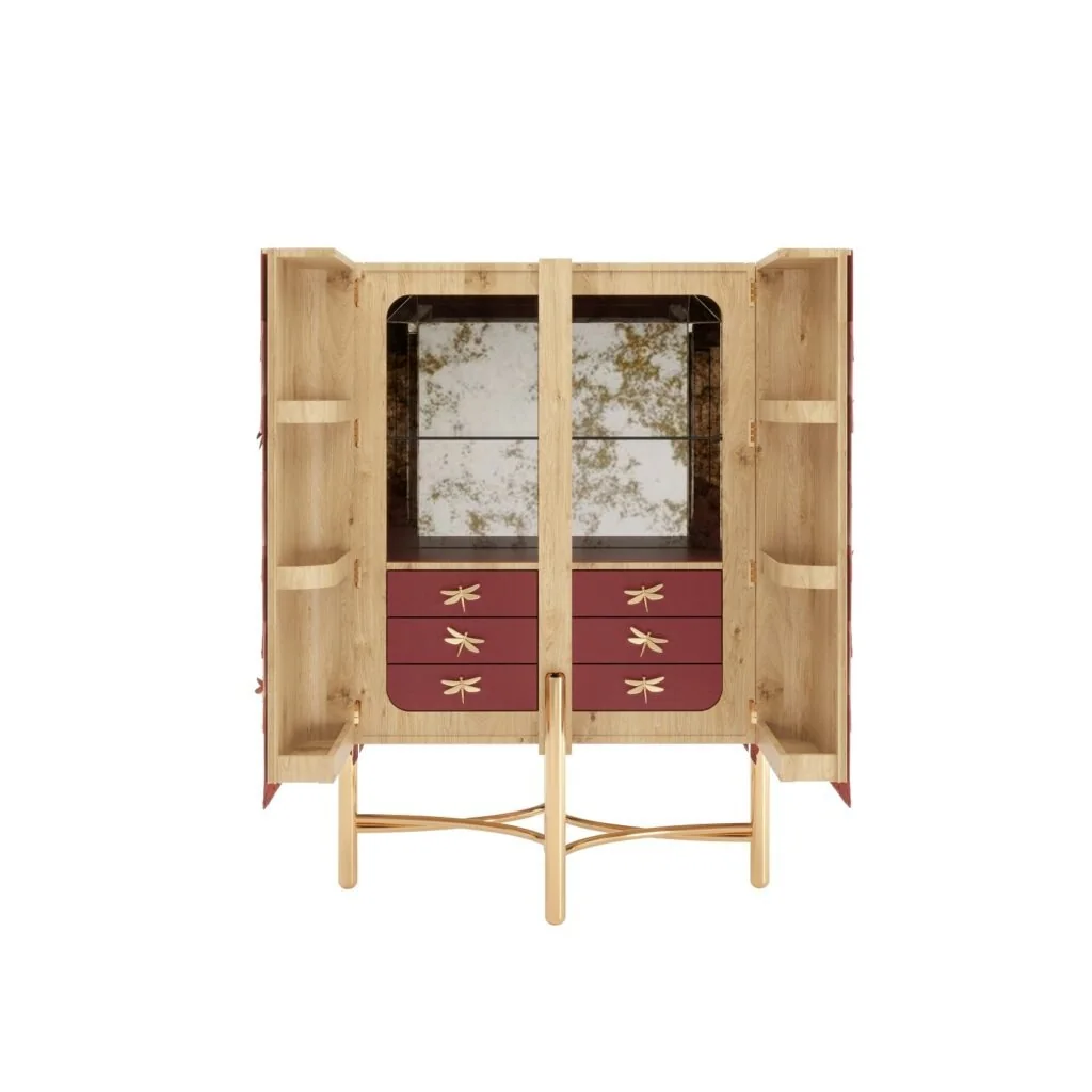 Jetclass Furniture Folk Bar Cabinet Opened, Design Authority