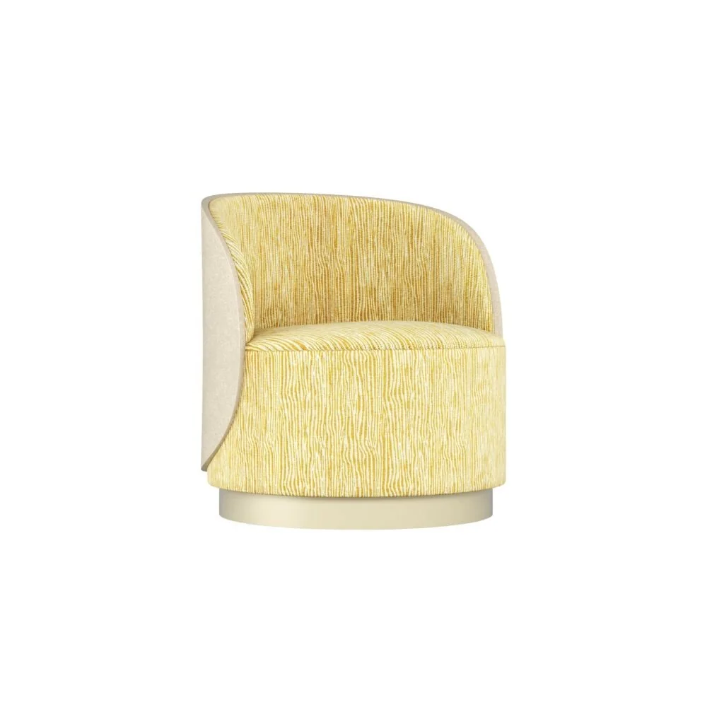 Jetclass Furniture Blake Swivel Armchair Yellow, Design Authority