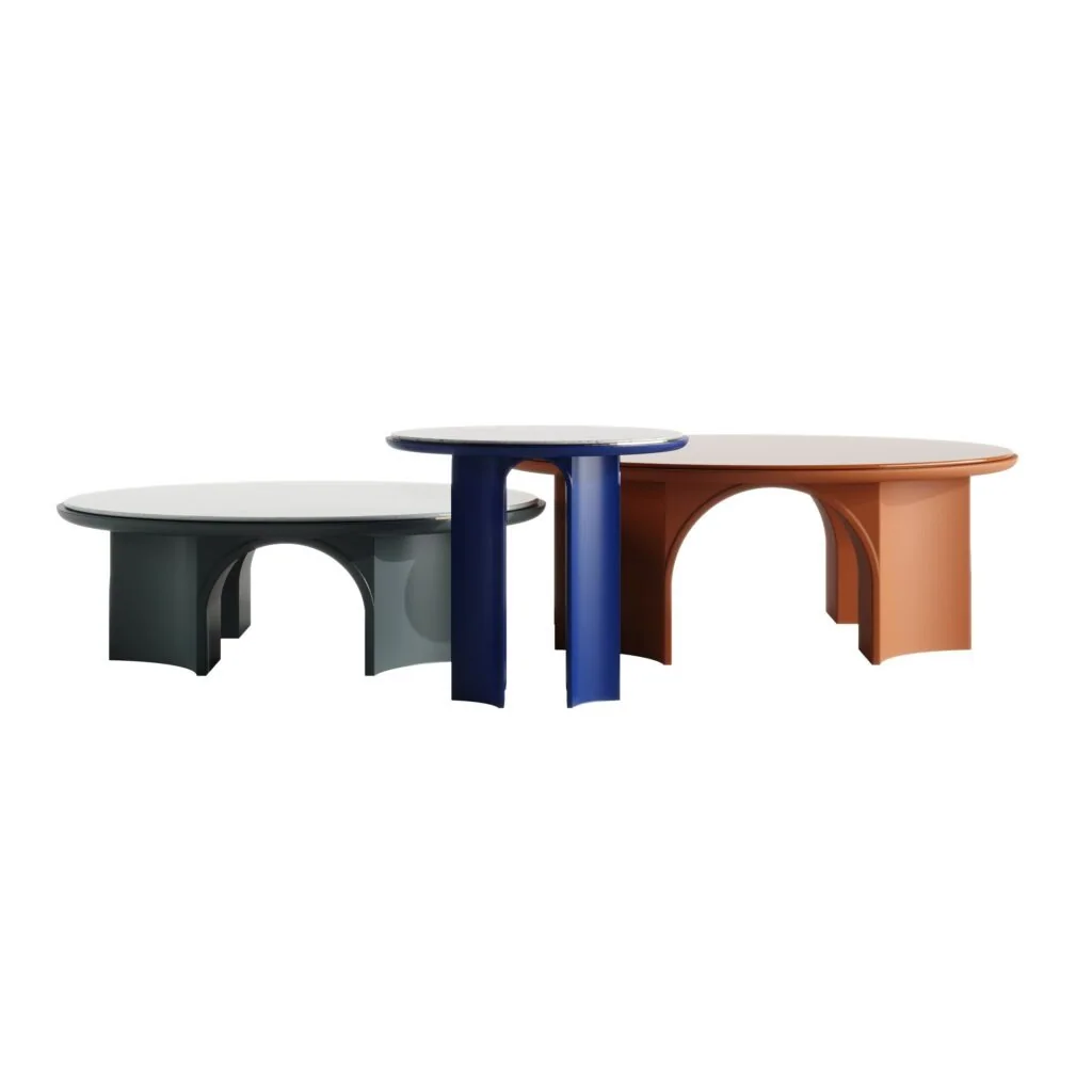 Venice Tables Set Perspective 1, Design Authority