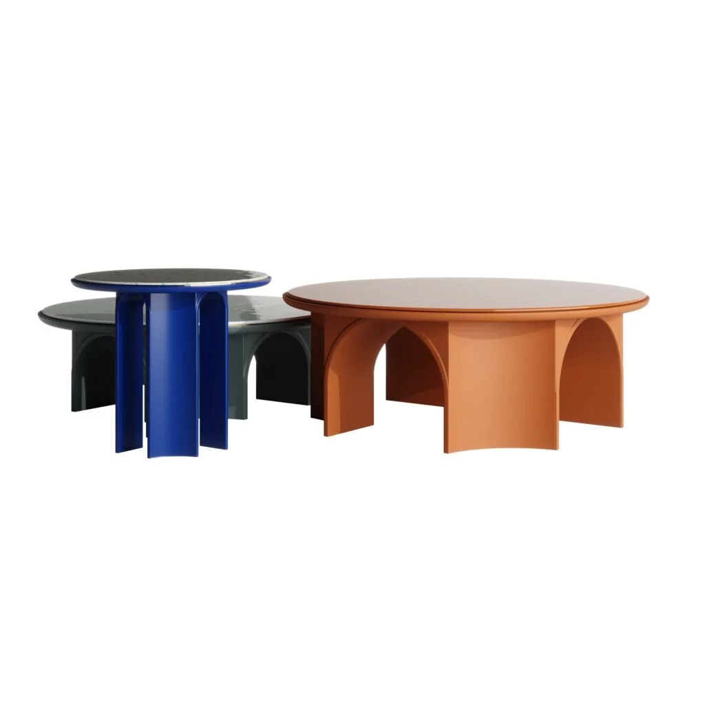 Venice Tables Set Perspective 2, Design Authority