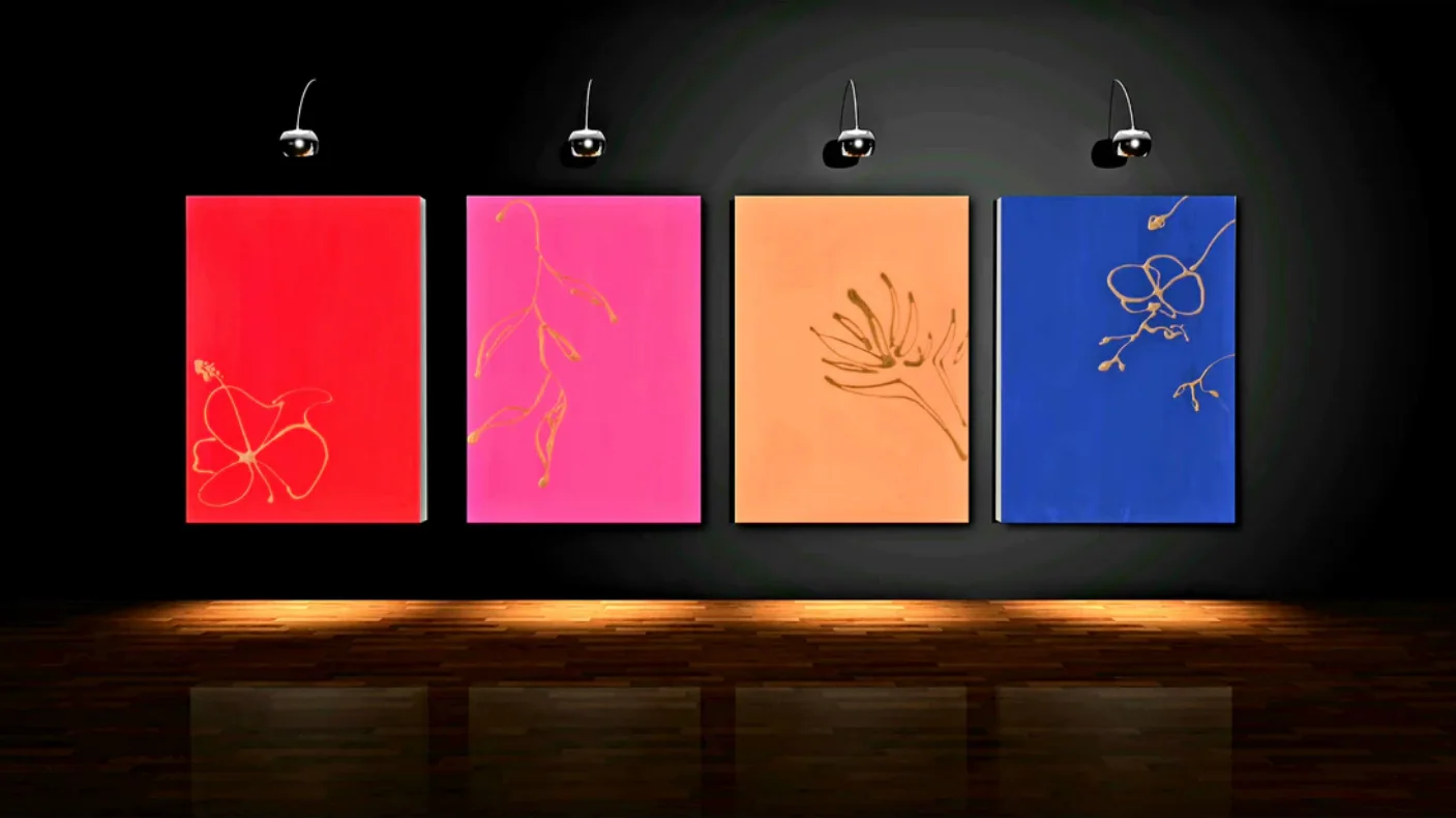 3 Tropicana Quadriptych Olivia Collins, Design Authority
