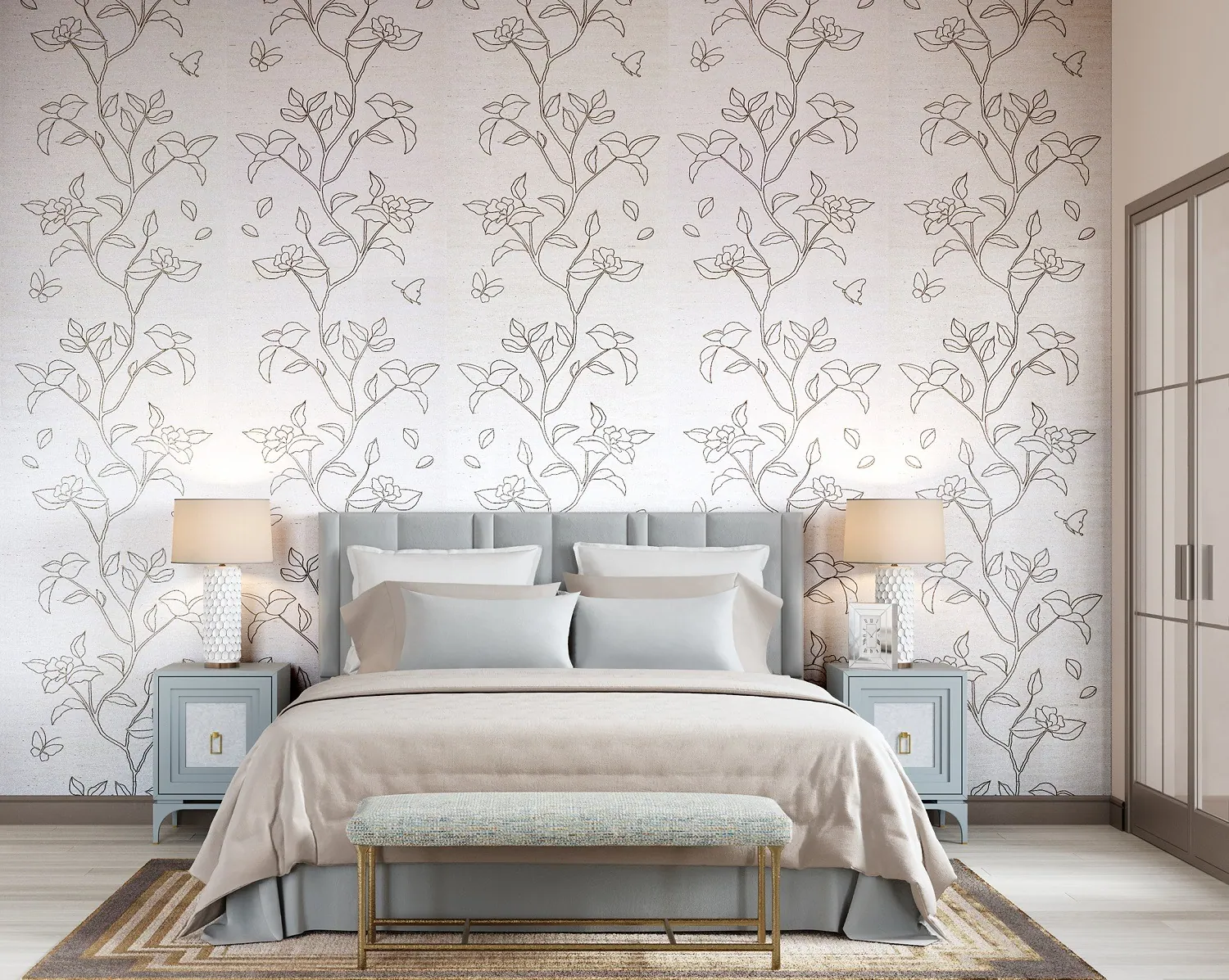 Phillip Jeffries Wallcoverings Fall 2022 Collection Garden Grass, Design Authority