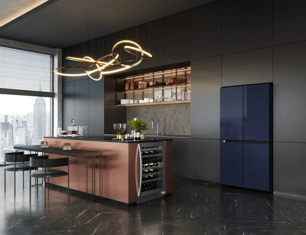Samsung Bespoke Refrigerator Navy Glass, Design Authority