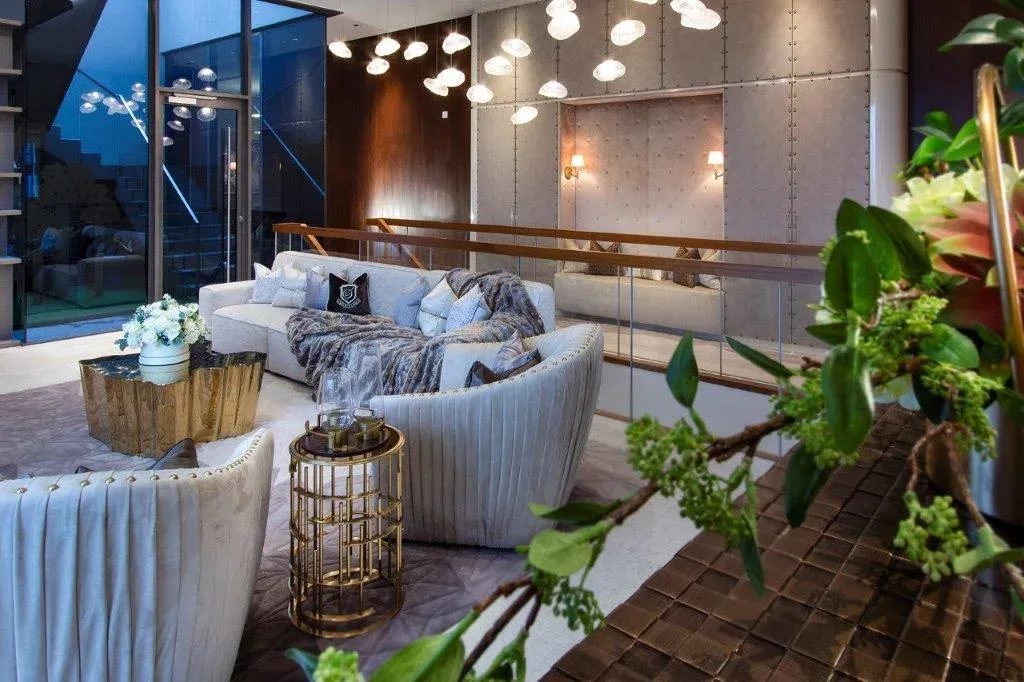 SuMisura &mdash; triplex penthouse living room at 3 Orchard By The Park