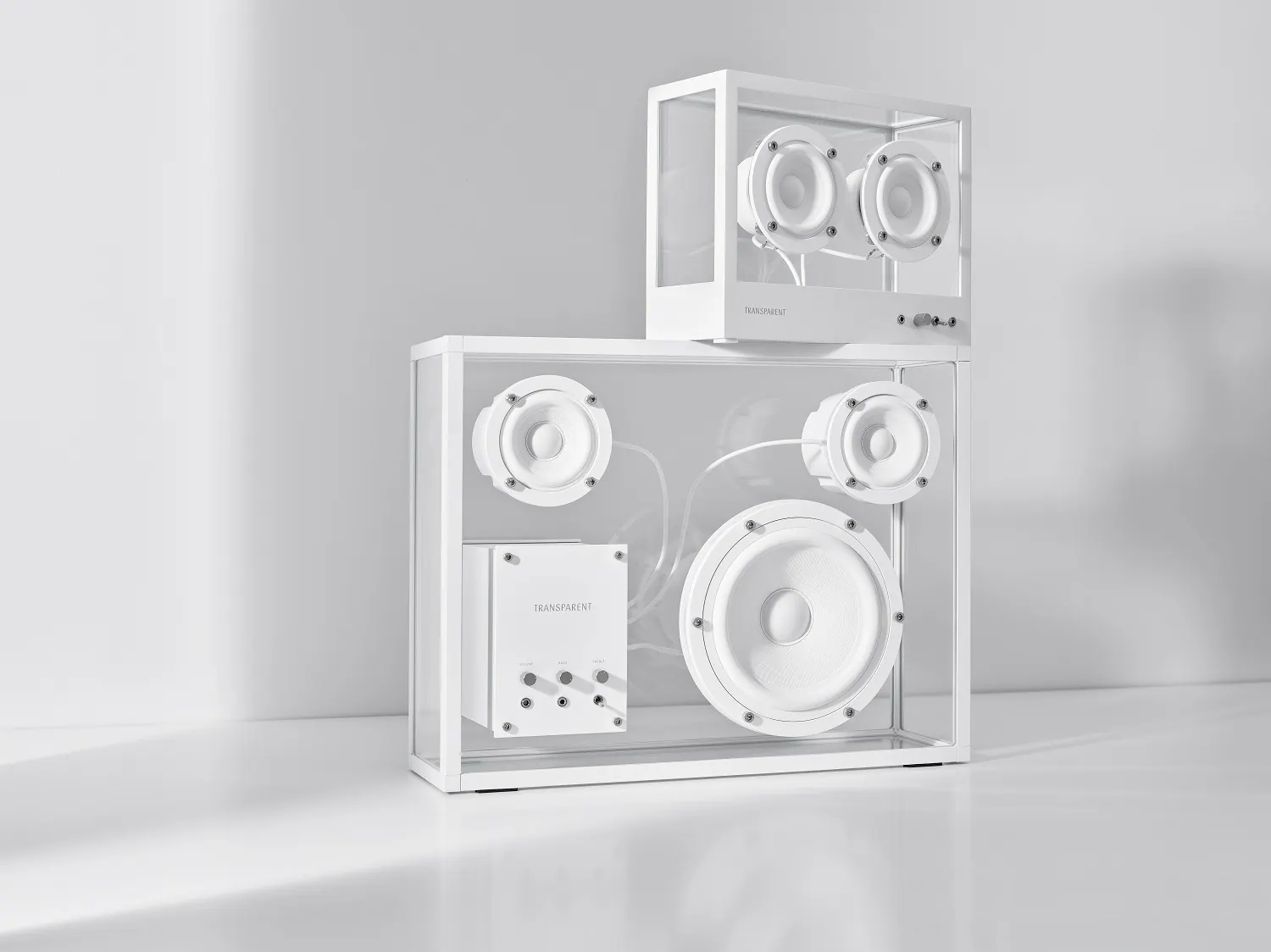 Transparent White Speaker Ante, Design Authority